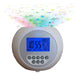 Lifemax star projection sound machine clock - silver