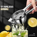 Manual multi-function lemon and orange juice press stainless steel Nexellus