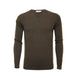 Cashmere V Neck Sweater Chocolate - Nexellus
