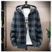 Men Plaid Color Blocking Plus Size Sweater Nexellus