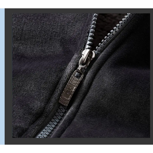 Men's Casual Cardigan Jacket New Men Plus Velvet Warm Gold Velvet Hooded Sweater Suit Men Nexellus