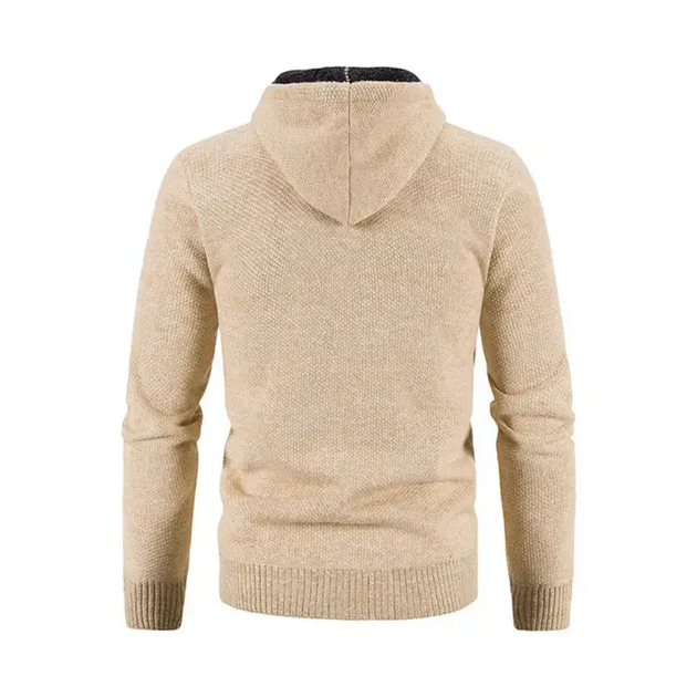 Men's casual knitted hooded zipper jacket Nexellus