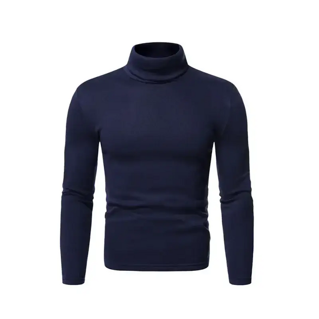 Men's fleece pullover turtleneck knitted top Nexellus