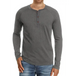 Men's knitted round neck button long sleeve t-shirt Nexellus
