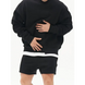 Men's knitted stitching solid colour casual crew neck sweatshirt Nexellus