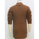 Men's mid-length knitted sweater thick-knit twisted cardigan woolen Nexellus