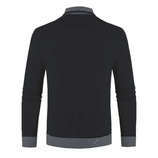Men's new half turtleneck plus velvet slim long-sleeved sweater Nexellus