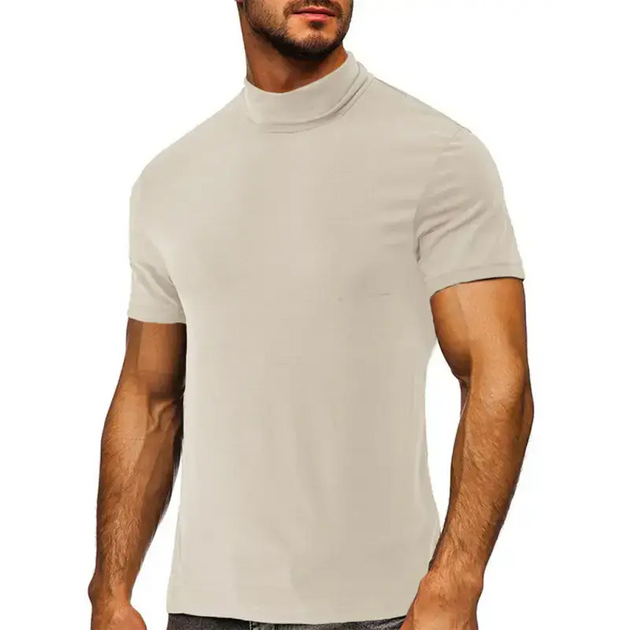 Men's turtleneck all-match bottoming short-sleeved t-shirt Nexellus