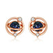 New sterling silver planet earrings european and american light luxury Nexellus