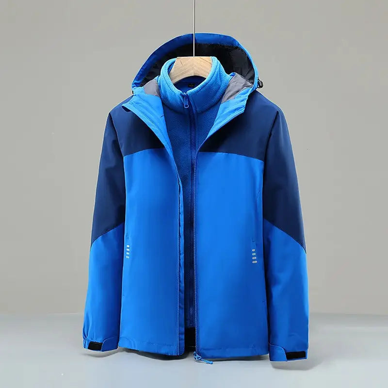 Outdoor Rush Men & Women Plush Thickened 3 In 1 Ski Suit Wind Proof Nexellus
