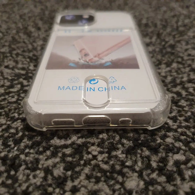 Soft tpu clear case with card slot - for iphone 13 mini