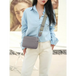 Solid color pu messenger bag women's small bag ladies shoulder bag Nexellus