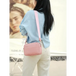 Solid color pu messenger bag women's small bag ladies shoulder bag Nexellus