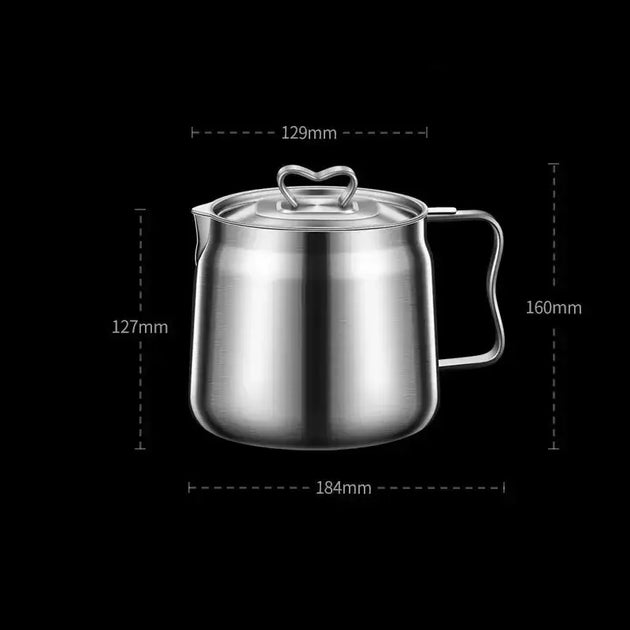 Stainless steel kitchen filter oil cup oil bottle oil jug 1.5l Nexellus