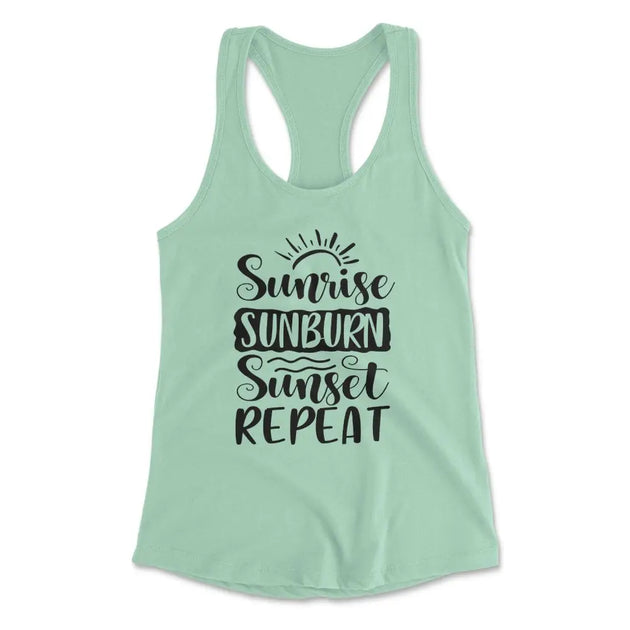 Sunrise sunburn sunset tank - X-Large