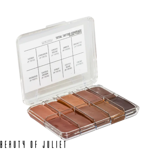 Tatto coverage palettes - dark - Total Tattoo Palette