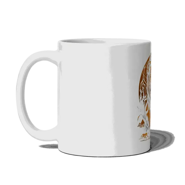 The lion's roar white mug Nexellus