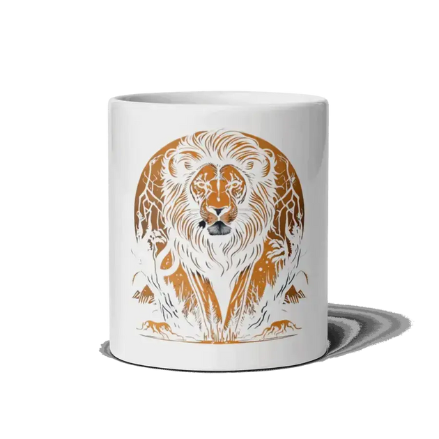The lion's roar white mug Nexellus