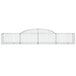 Vidaxl arched gabion baskets 13 pcs 300x50x40/60 cm galvanised iron Nexellus