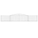 Vidaxl arched gabion baskets 3 pcs 400x30x60/80 cm galvanised iron Nexellus