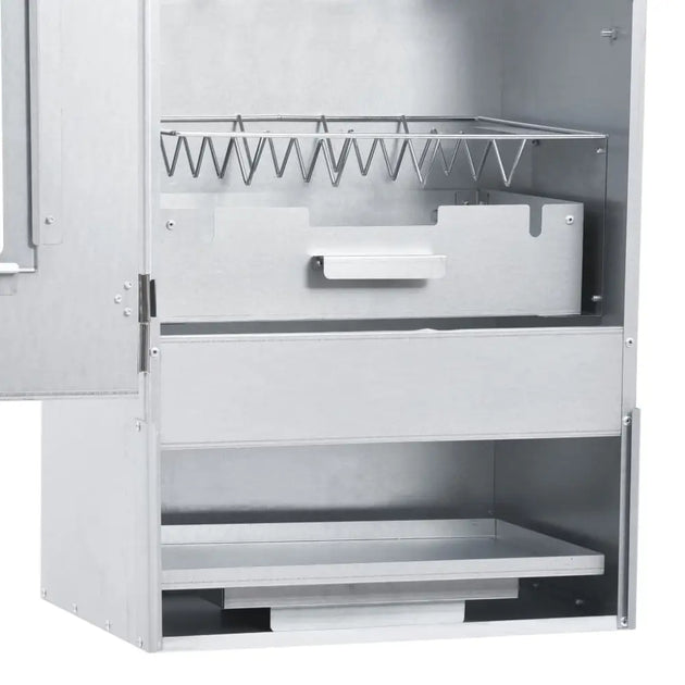 Vidaxl bbq oven smoker with 1kg wood chips 44.5x29x83 cm
