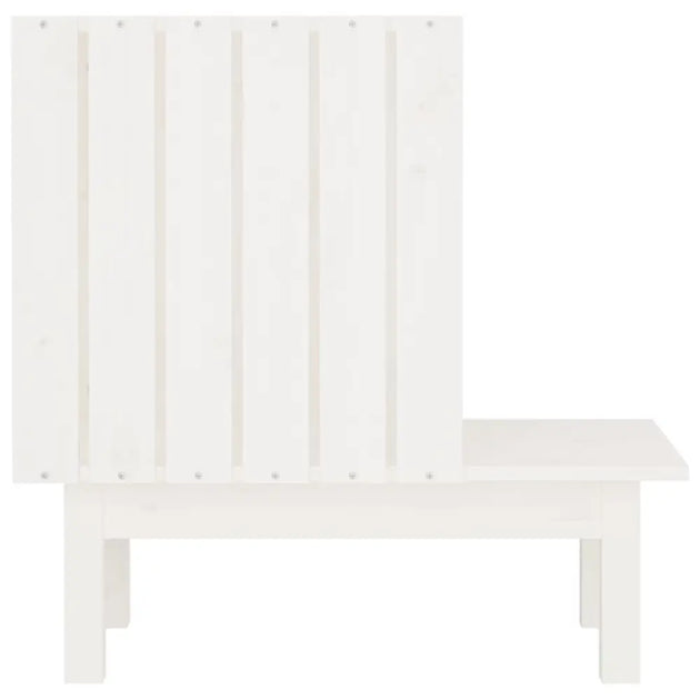 Vidaxl cat house white 60x36x60 cm solid wood pine - White