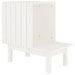 Vidaxl cat house white 60x36x60 cm solid wood pine - White