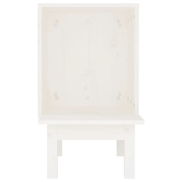 Vidaxl cat house white 60x36x60 cm solid wood pine - White