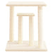 Vidaxl cat scratching posts with platforms cream 50 cm