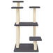 Vidaxl cat scratching posts with platforms dark grey 98.5