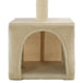 Vidaxl cat tree with sisal scratching post 55 cm beige