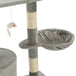 Vidaxl cat tree with sisal scratching posts 138 cm grey