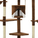 Vidaxl cat tree with sisal scratching posts 203 cm brown