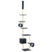 Vidaxl cat tree with sisal scratching posts 260 cm dark