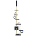Vidaxl cat tree with sisal scratching posts 260 cm dark