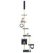 Vidaxl cat tree with sisal scratching posts 260 cm dark