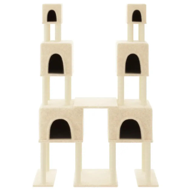 Vidaxl cat tree with sisal scratching posts cream 199 cm