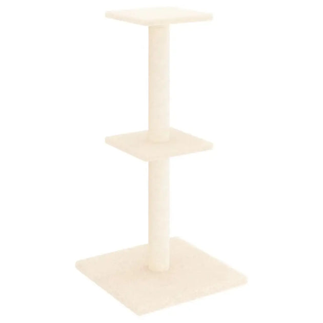 Vidaxl cat tree with sisal scratching posts cream 73 cm