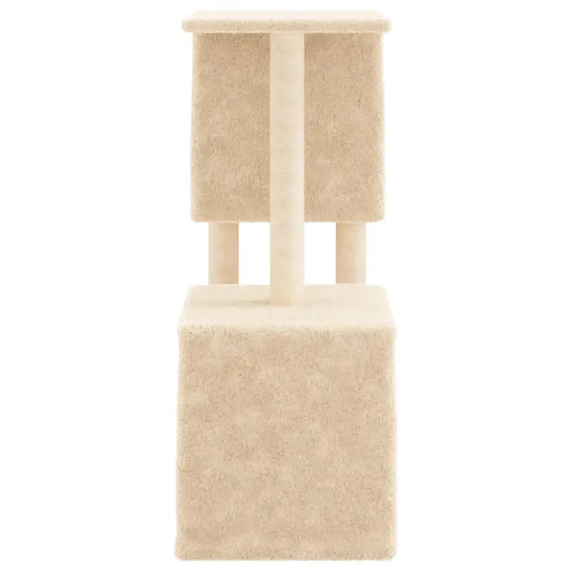 Vidaxl cat tree with sisal scratching posts cream 86 cm