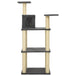 Vidaxl cat tree with sisal scratching posts dark grey 118.5