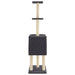 Vidaxl cat tree with sisal scratching posts dark grey 145