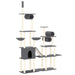 Vidaxl cat tree with sisal scratching posts dark grey 279