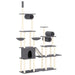 Vidaxl cat tree with sisal scratching posts dark grey 279