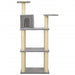 Vidaxl cat tree with sisal scratching posts light grey