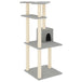 Vidaxl cat tree with sisal scratching posts light grey 123