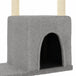 Vidaxl cat tree with sisal scratching posts light grey 97.5