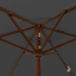 Vidaxl garden parasol with wooden pole anthracite 196x231 cm Nexellus