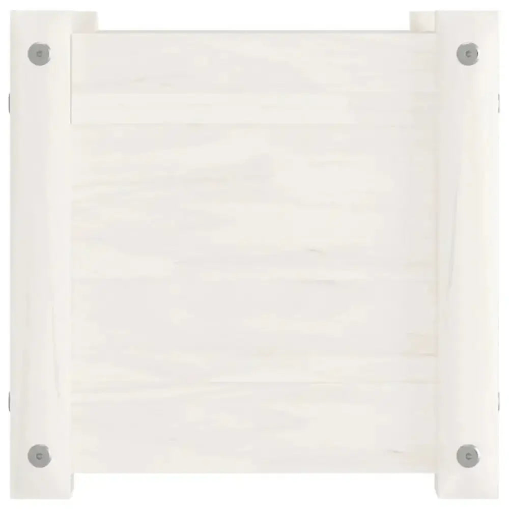 Vidaxl garden planters 2 pcs white 31x31x31 cm solid pinewood Nexellus