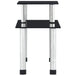 Vidaxl kitchen shelf black 45x16x26 cm tempered glass