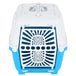Vidaxl pet carrier white and blue 48x31.5x33cm